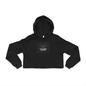 Cropped Hoodie — Subtle Butterfly Logo Women's Streetwear