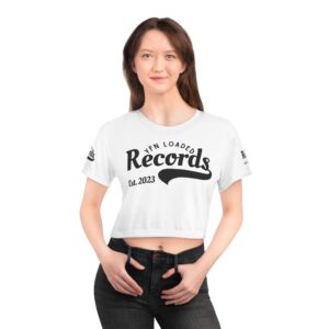 Records Crop Tee - "YFN Loaded Records Est. 2023" Vintage Logo Music Shirt