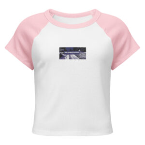 Women’s micro rib raglan baby tee